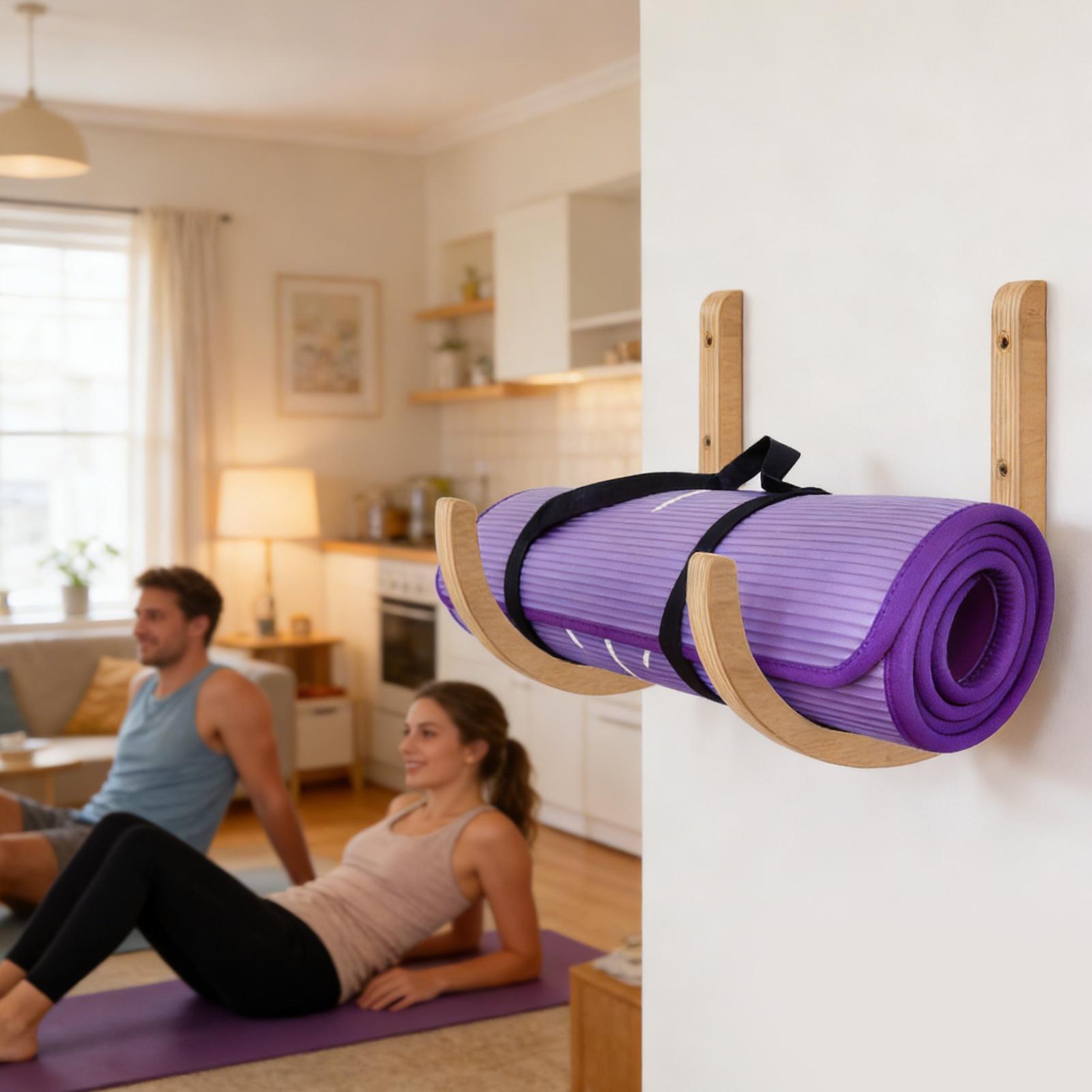 Home Gym Yoga Storage - Soporte de Pared para Esterilla de