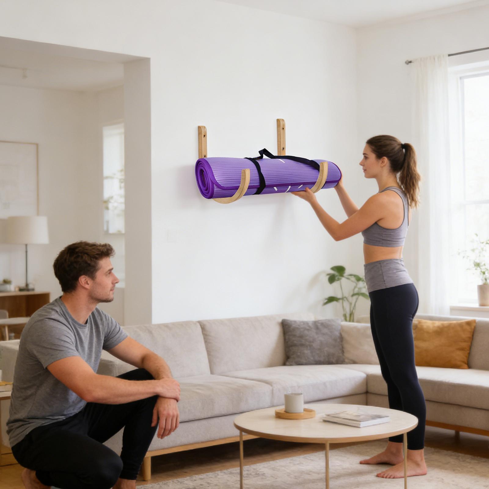 Home Gym Yoga Storage - Organizador de colchonetas de yoga, 2