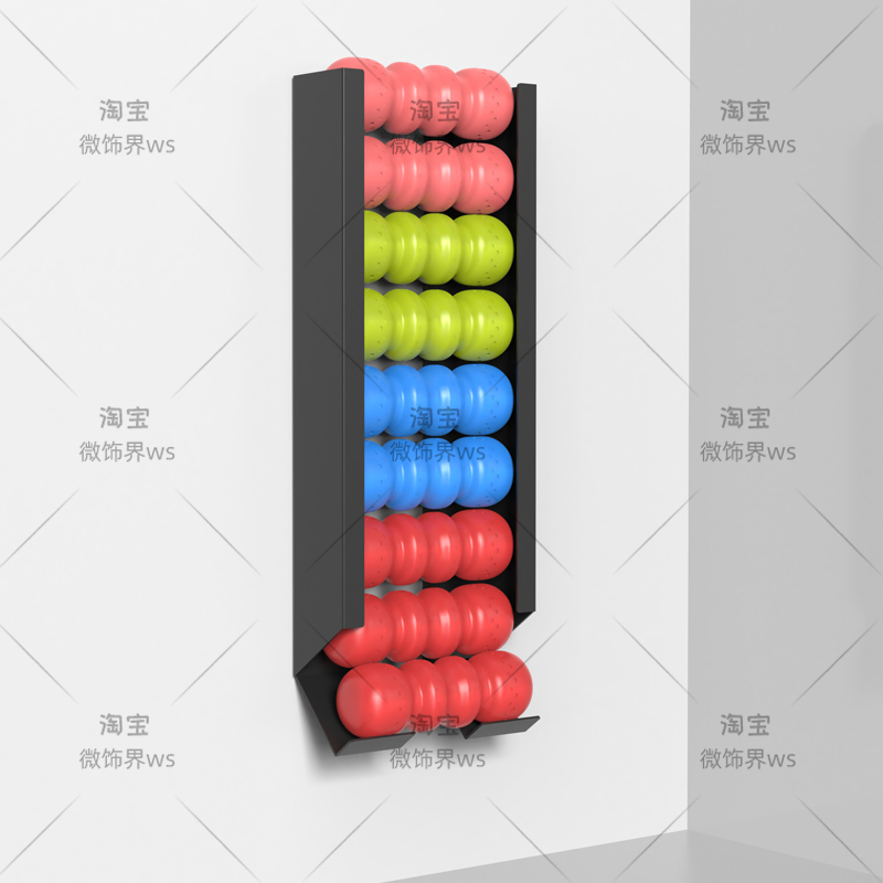 Home Gym Yoga Storage - ‌ Estante para pelotas deportivas montado