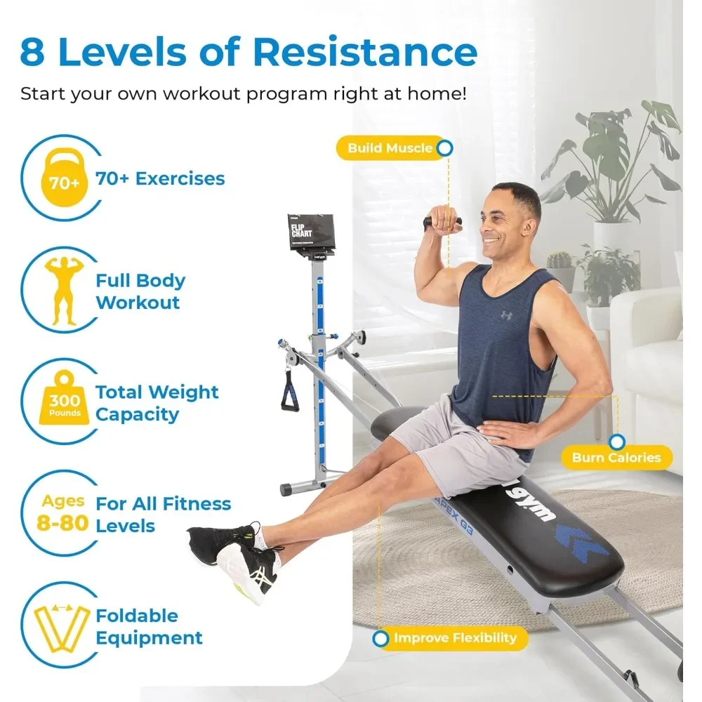 Home Gym Total Fitness - .APEX Versátil Entrenamiento de gimnasio en