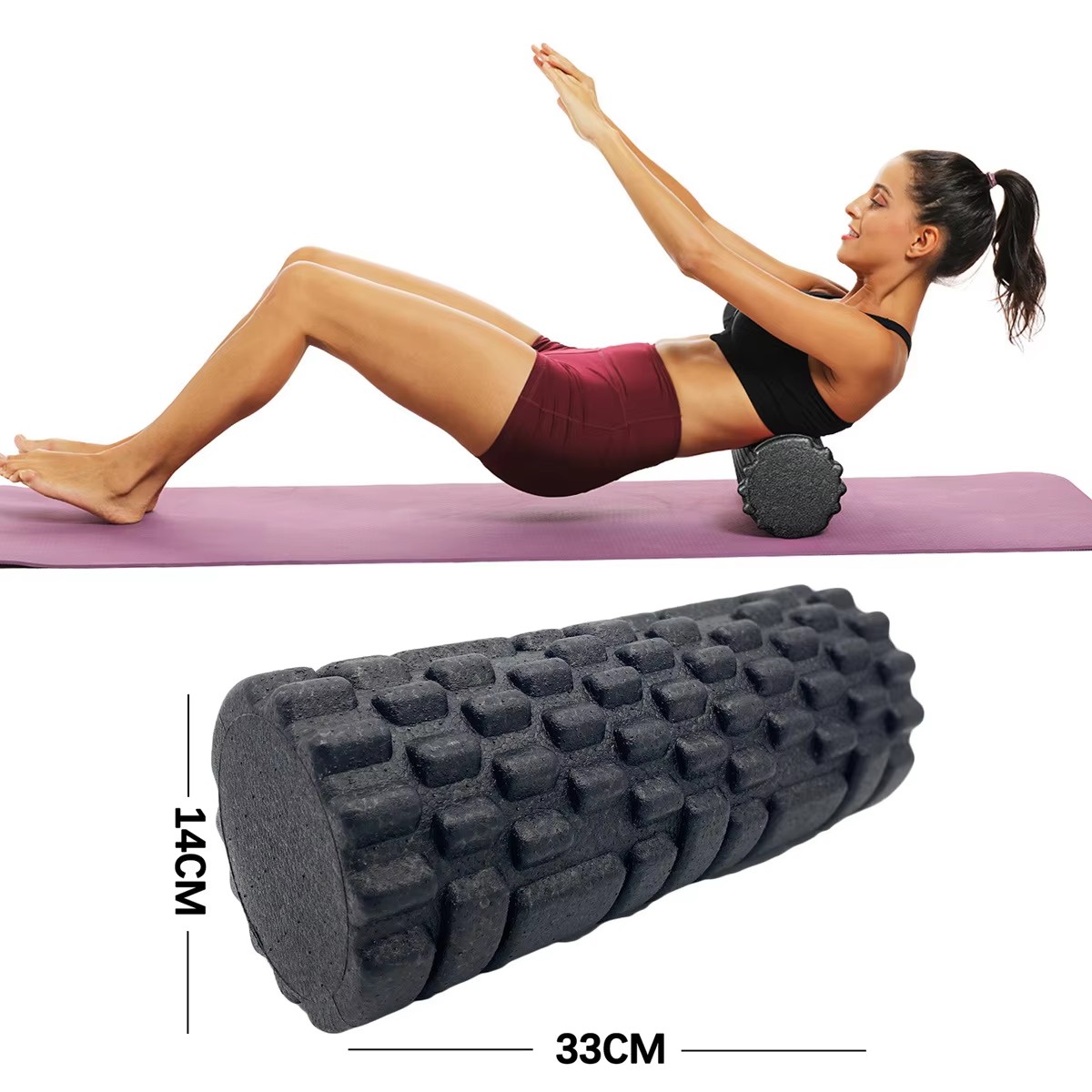 Home Gym House - Rodillo de espuma para Fitness, rodillo
