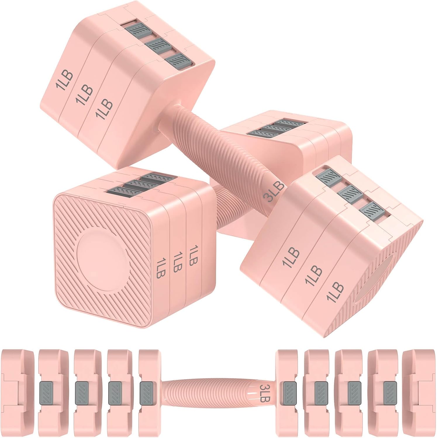 Home Gym Dumbbell Set - Juego de Mancuernas Ajustables Hezeyferg para