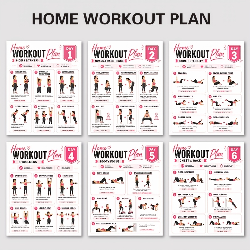 Home Gym Reviews - Juego Completo de 6 Hojas de