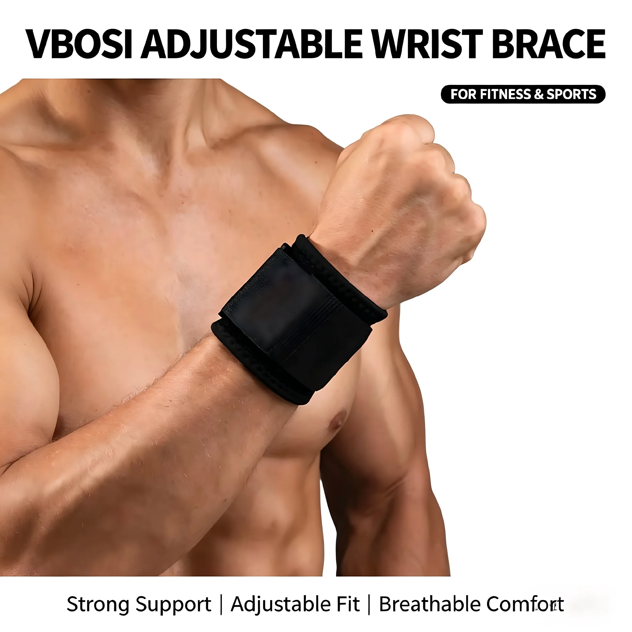 Lifting Straps Wrist - Muñequeras Profesionales Transpirables para Levantamiento de