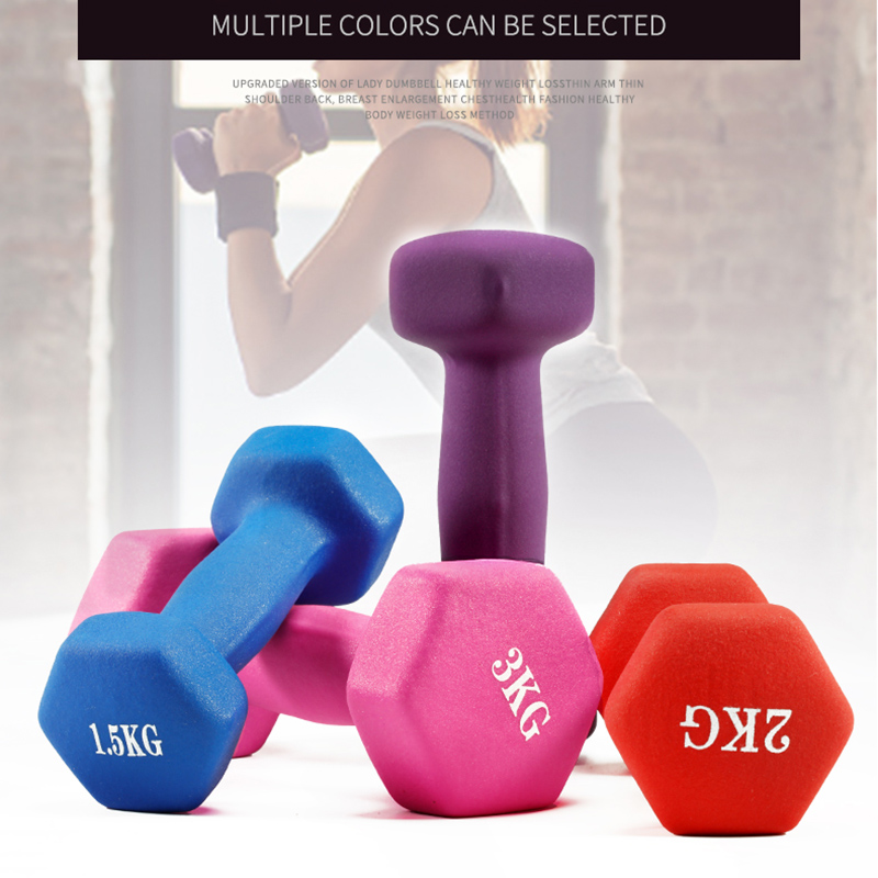 Home Gym Dumbbell Set - Mancuerna Hexagonal para mujer, mancuernas para