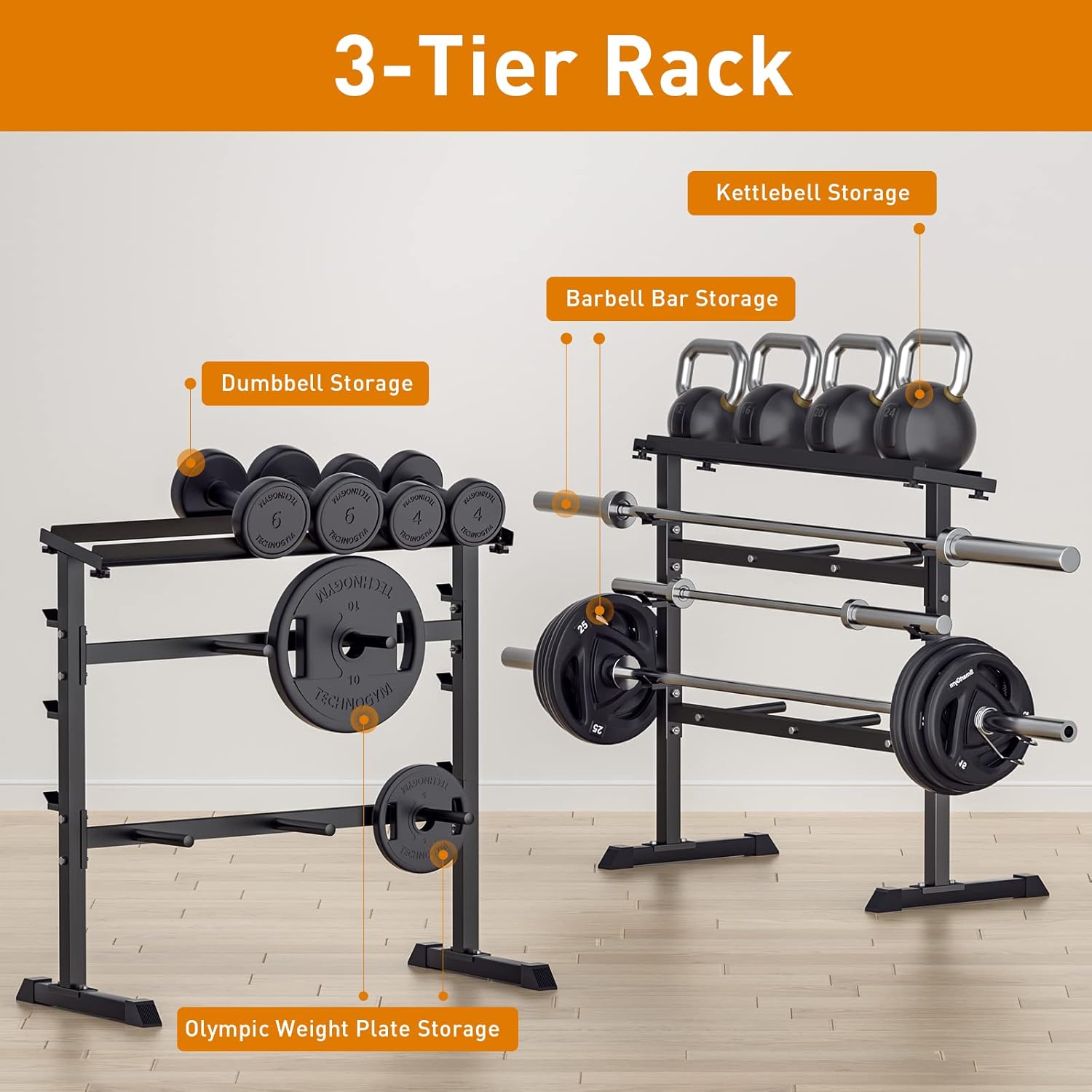 Rack de Almacenamiento de Pesa - Home Gym Compact reseña y precio