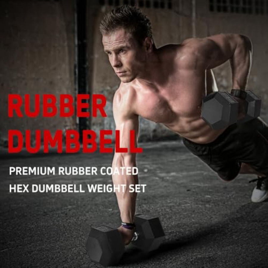 Pesas de hierro fundido sólido - Home Gym Dumbbell Set reseña y precio