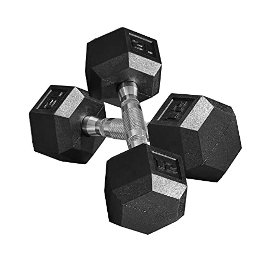 Juego de Mancuernas de Goma de - Home Gym Dumbbell Set reseña y precio