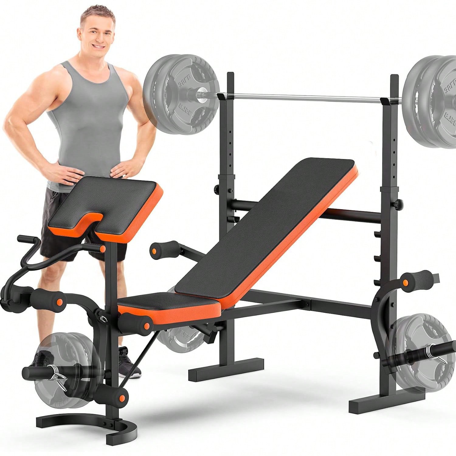 Banco de Pesas GIKPAL, Banco d - Home Gym Leg Press reseña y precio