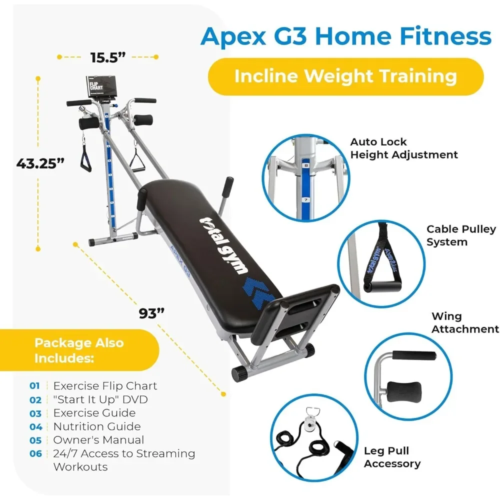 .APEX Versátil Entrenamiento d - Home Gym Total Fitness reseña y precio