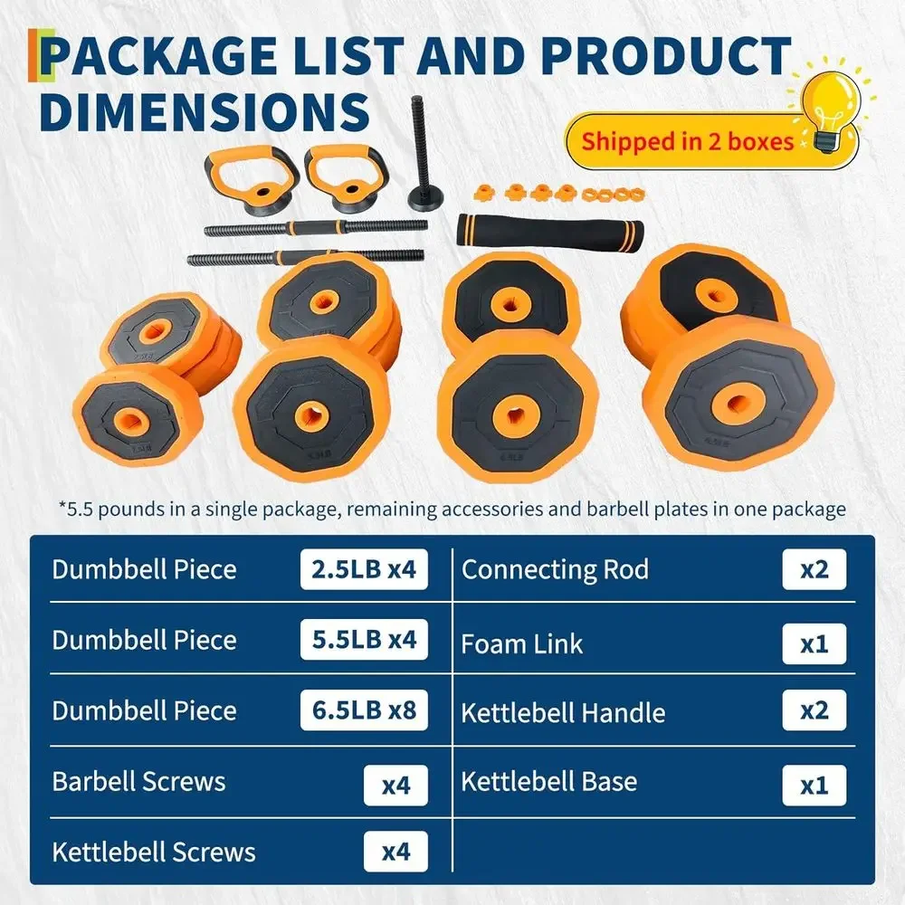 Set de Gimnasio en Casa 4 en 1 - Home Gym Dumbbell Set reseña y precio