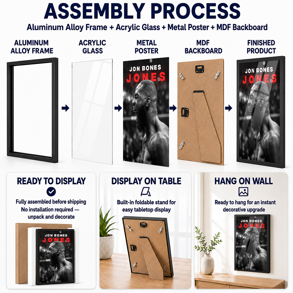 Impresión metálica enmarcada d - Home Gym Yes Or No reseña y precio