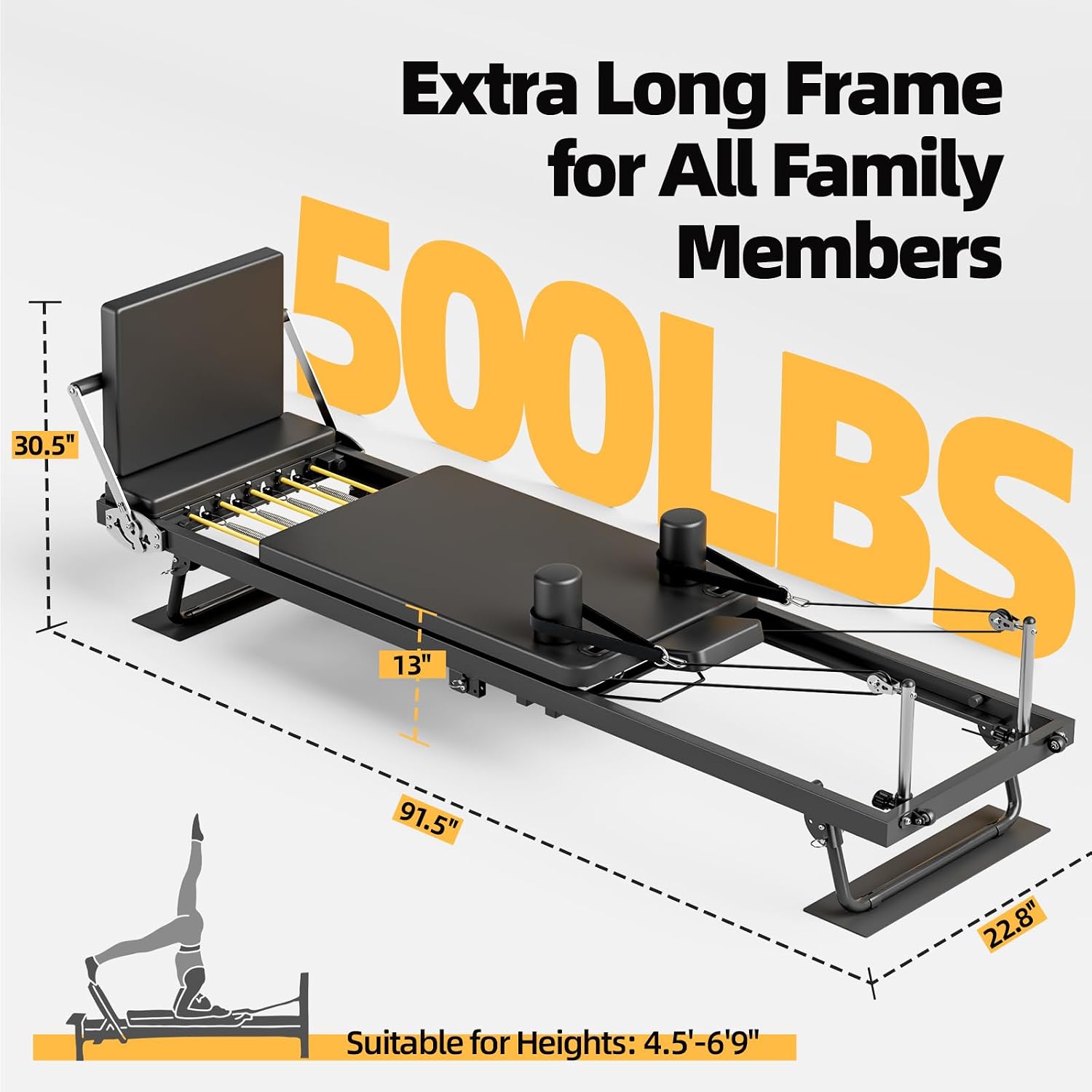 Máquina de Pilates Plegable, E - Home Gym Equipment Set reseña y precio