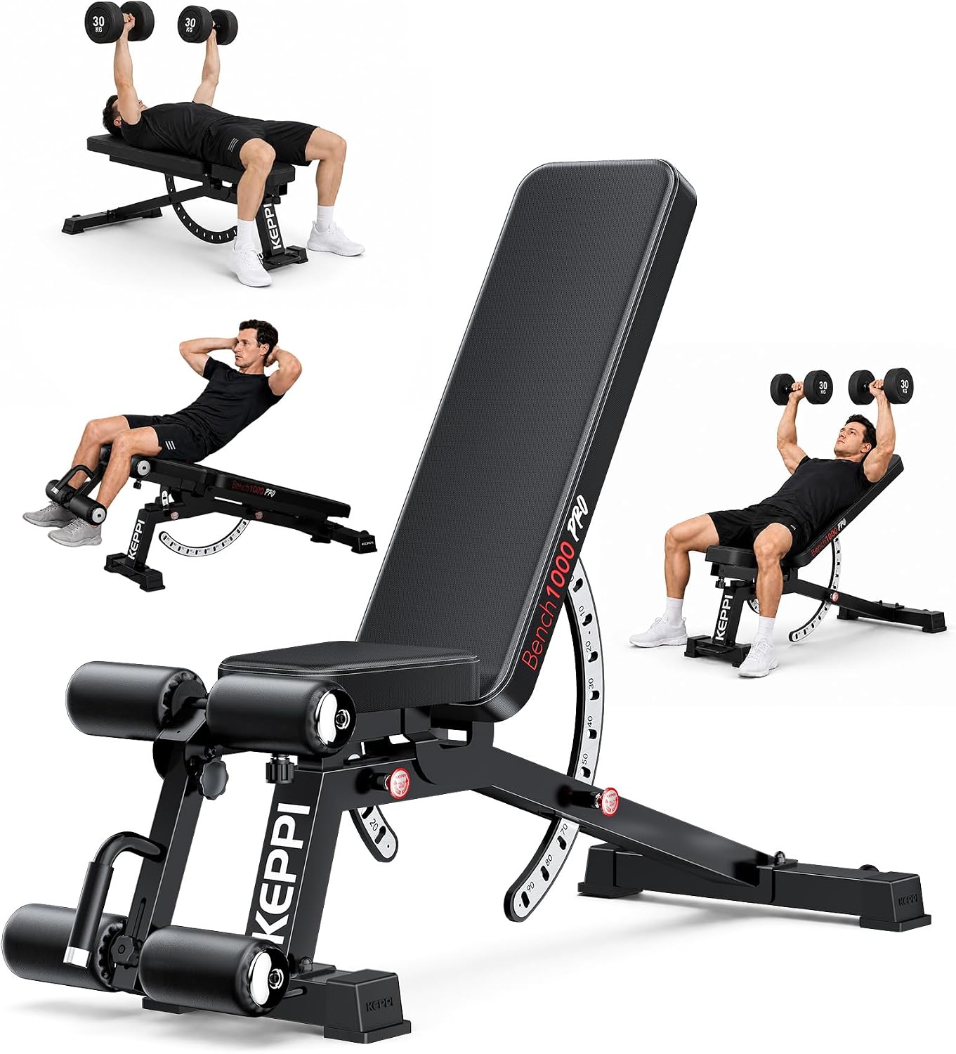 Banco de Pesas Ajustable de 12 - Adjustable Weight Bench reseña y precio