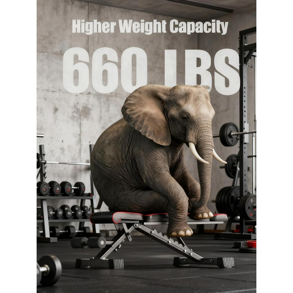 Banco de Pesas Ajustable y Ple - Adjustable Weight Bench reseña y precio
