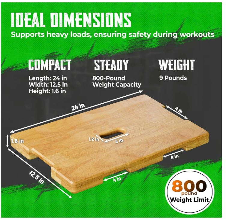 Tabla de ejercicios de madera, - Home Gym Total Fitness reseña y precio