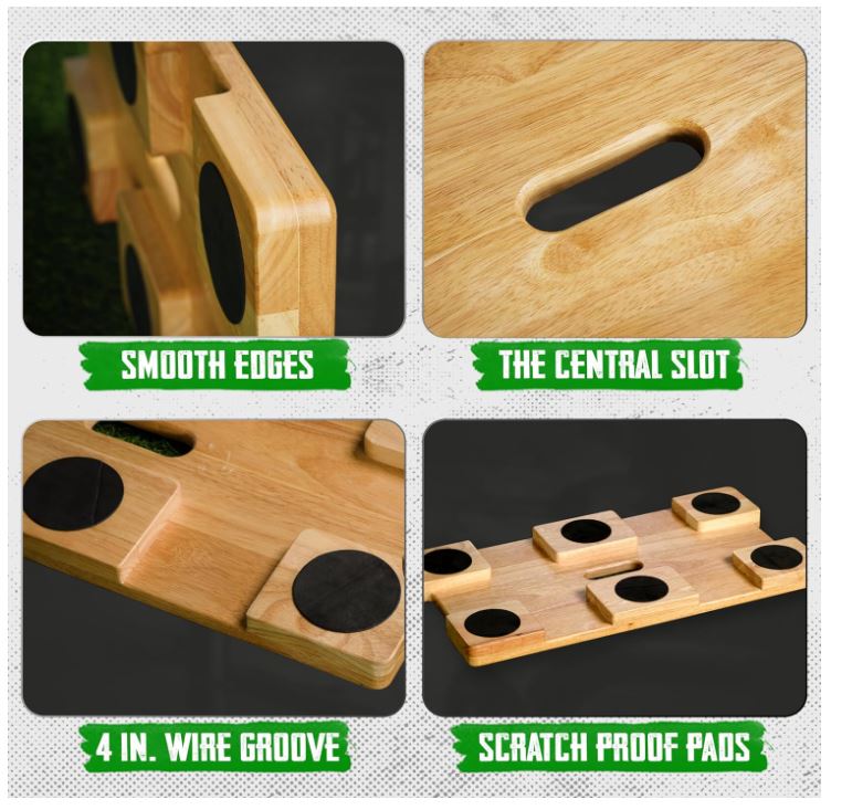 Tabla de ejercicios de madera, - Home Gym Total Fitness reseña y precio