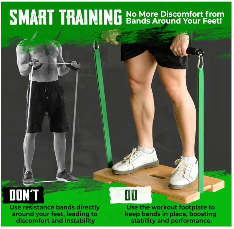 Tabla de ejercicios de madera, - Home Gym Total Fitness reseña y precio